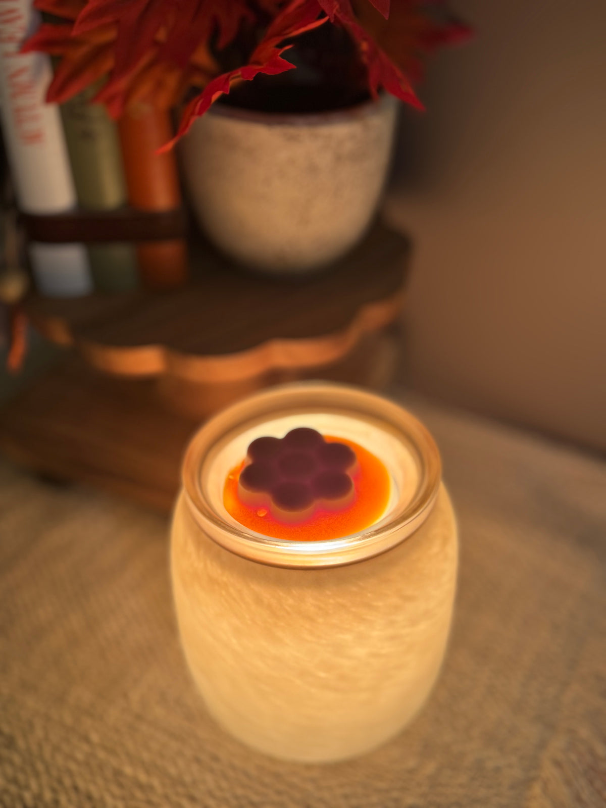 Flower Shape Wax Melts Cozy Cappuccino