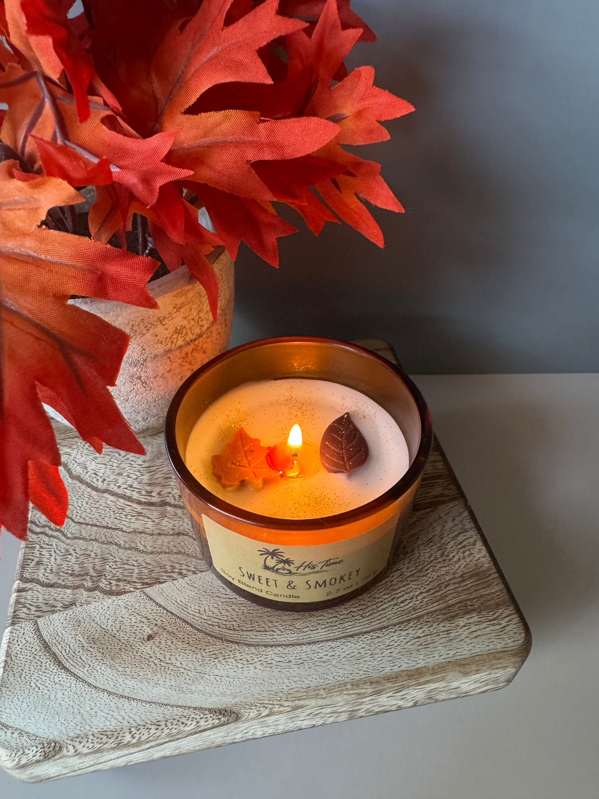 Decorative Candle "Fall Mini" 4 oz. Sweet and Smokey