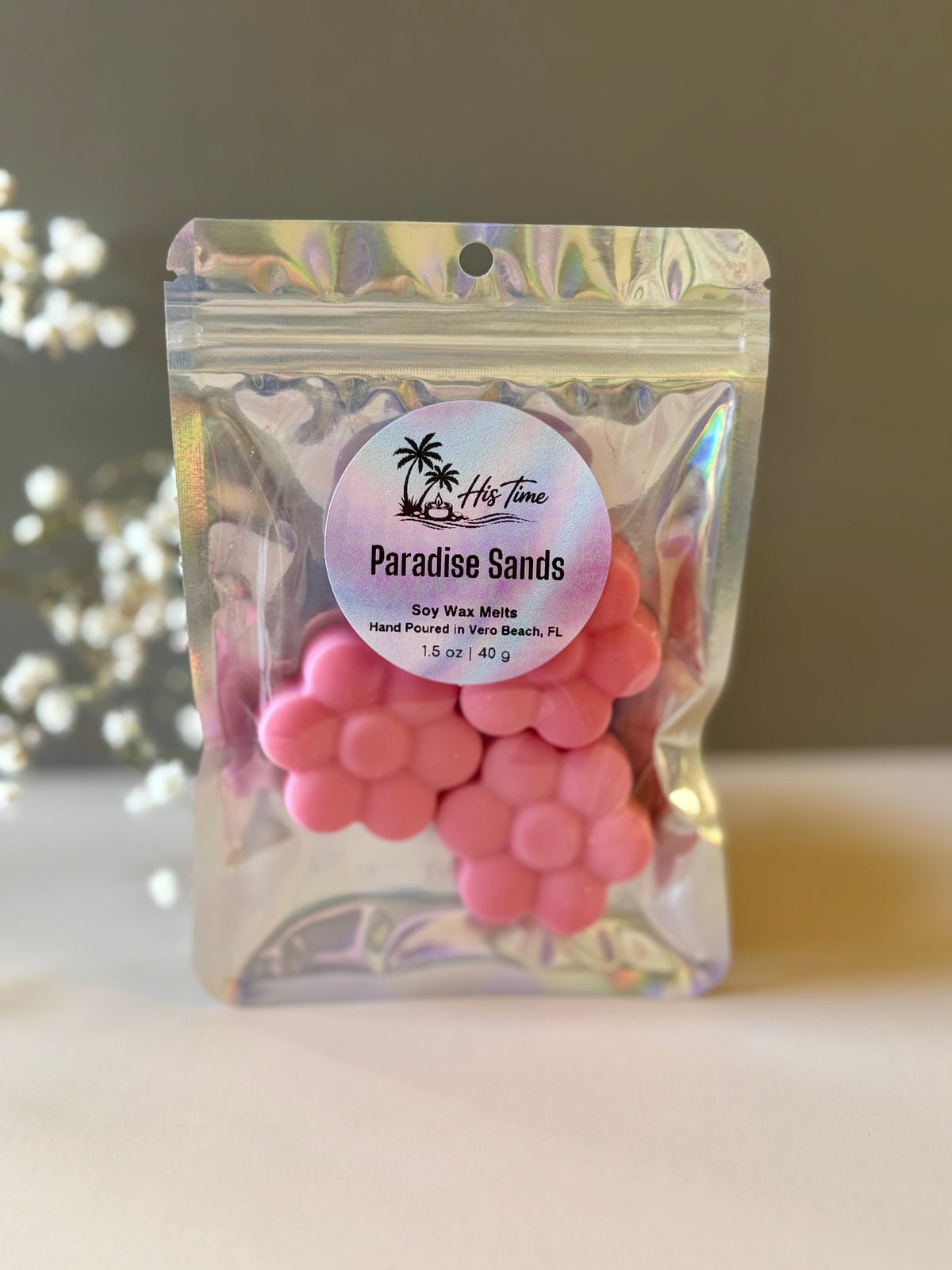 Flower Shape Wax Melts                       Paradise Sands