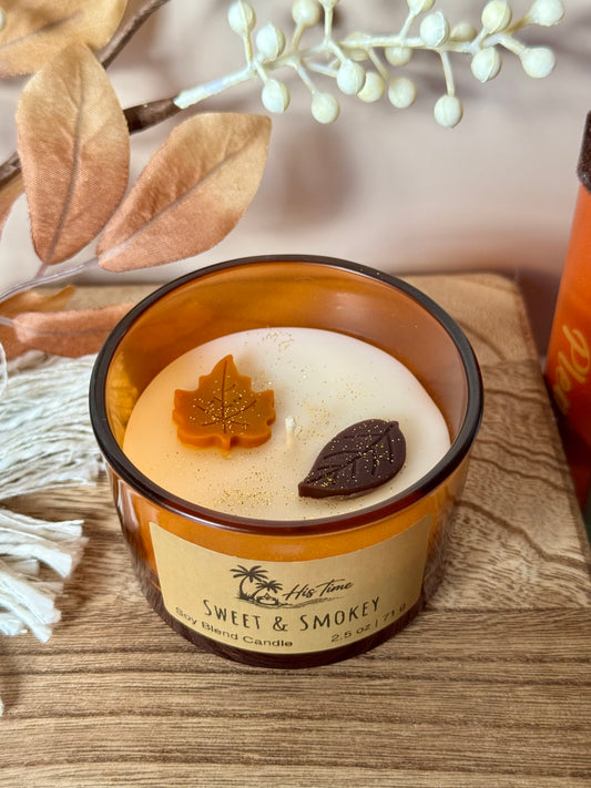 Decorative Candle "Fall Mini" 4 oz.                                        Sweet and Smokey
