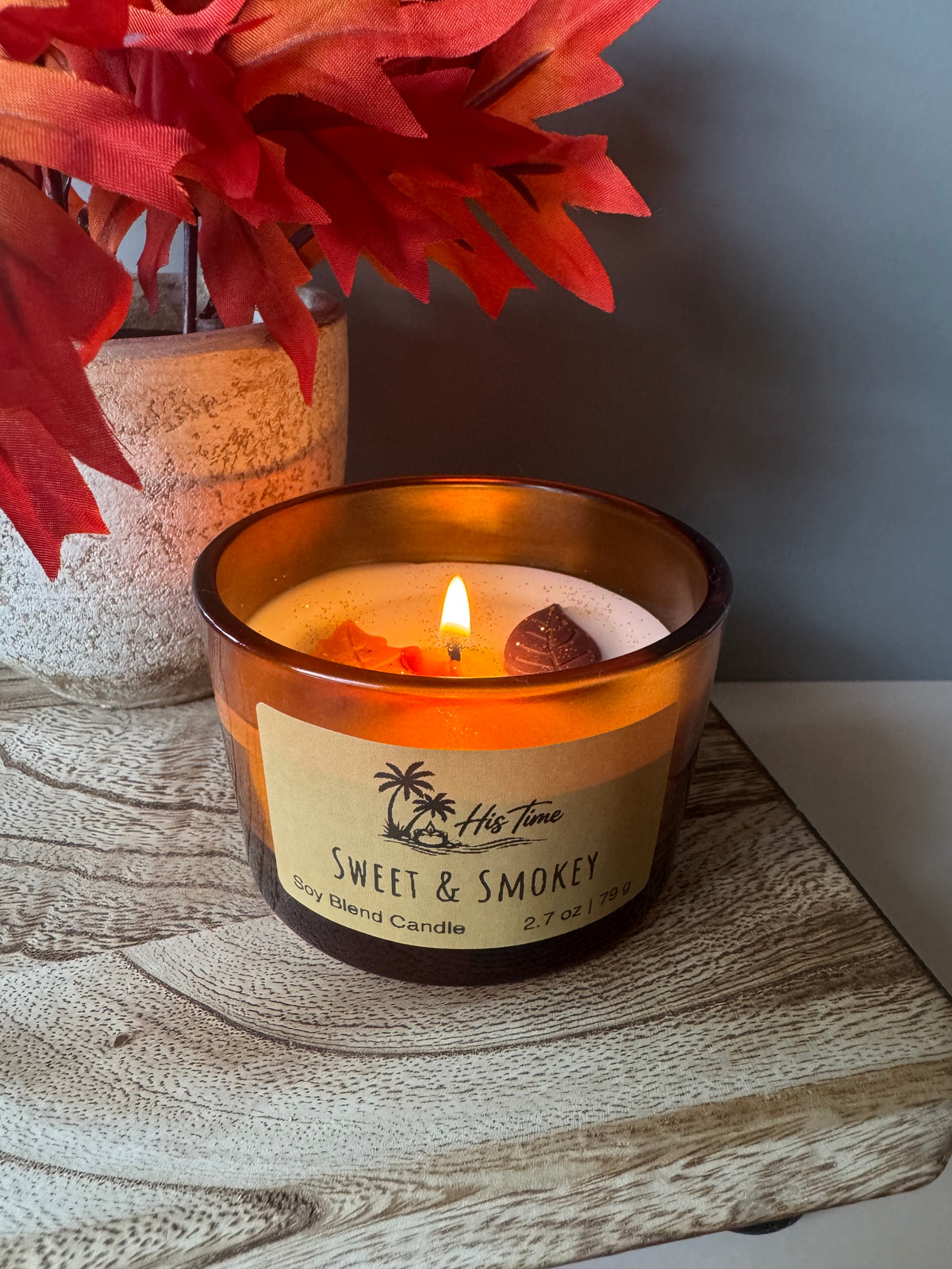 Decorative Candle "Fall Mini" 4 oz.                                        Sweet and Smokey