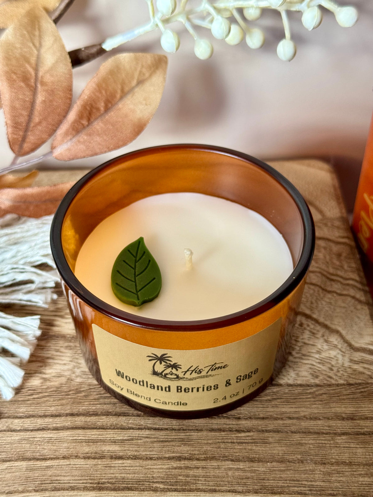 Decorative Candle "Fall Mini"                      4 oz                                             Woodland Berries & Sage