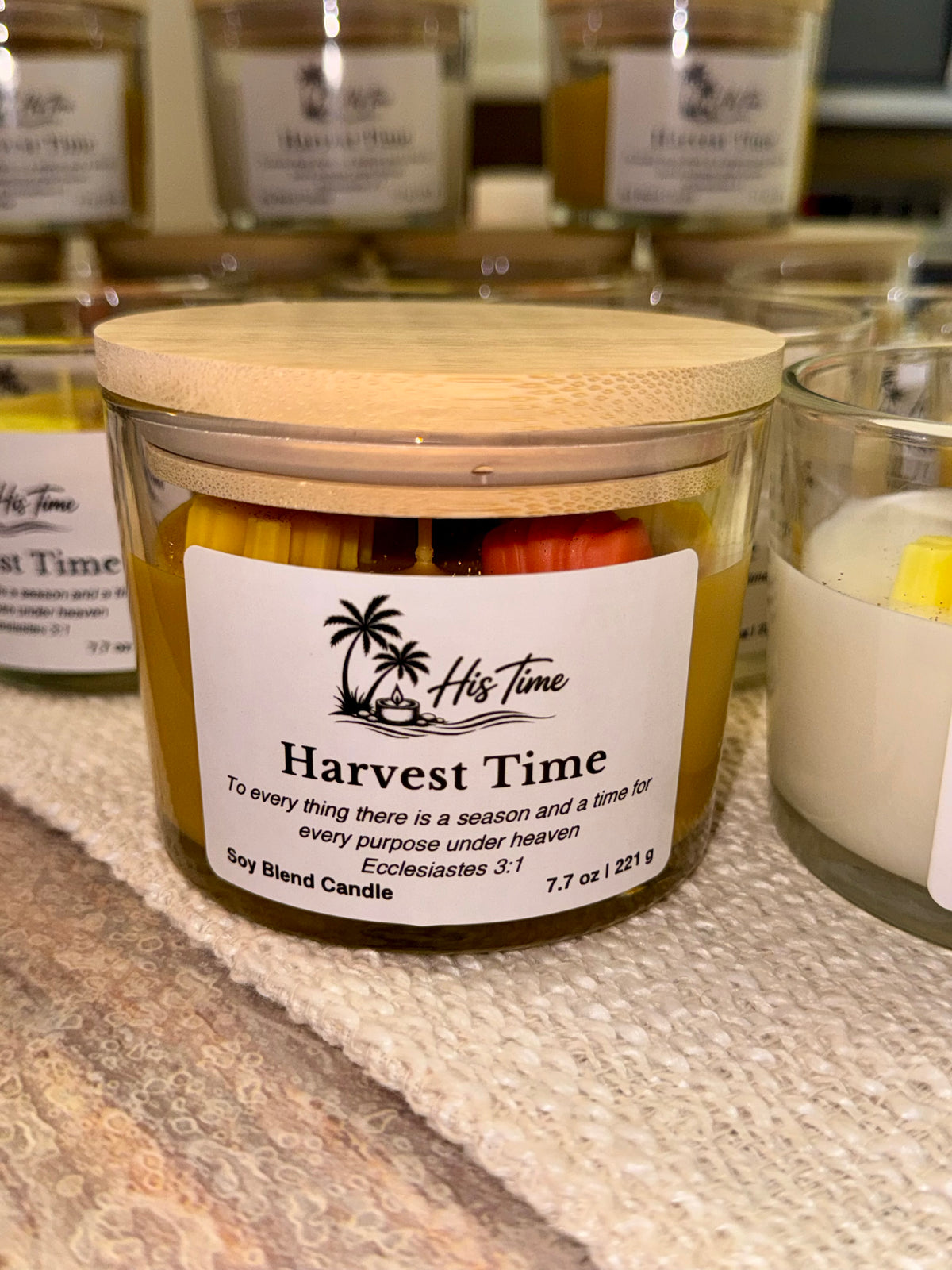 New Release!              Decorative Candle 12 oz.           Harvest Time