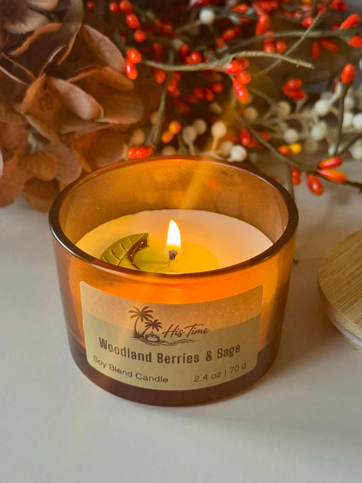 Decorative Candle "Fall Mini"                      4 oz                                             Woodland Berries & Sage