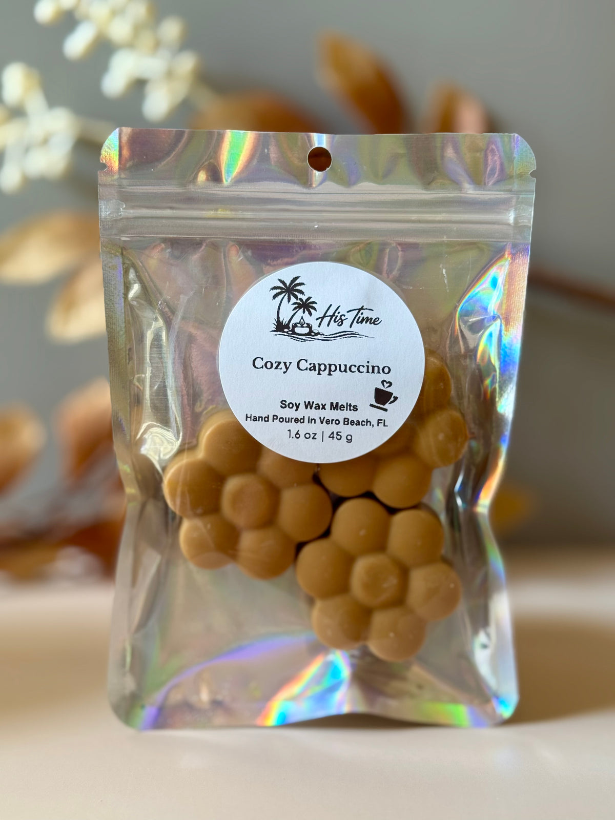 Flower Shape Wax Melts                       Cozy Cappuccino