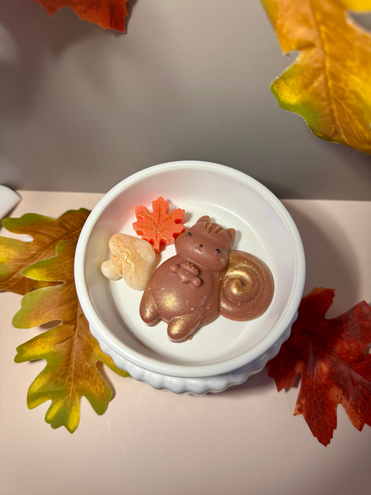 Woodland Critters Wax Melts “Squirrel & Harvest”                   Brown/kraft box