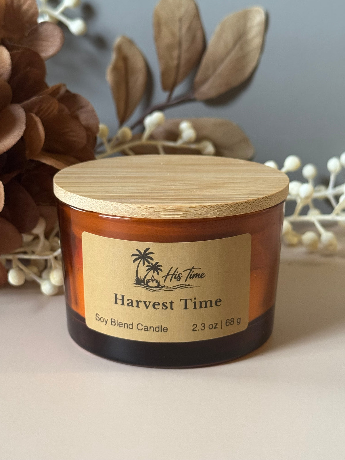 Decorative Candle "Fall Mini" 4 oz.           Harvest Time
