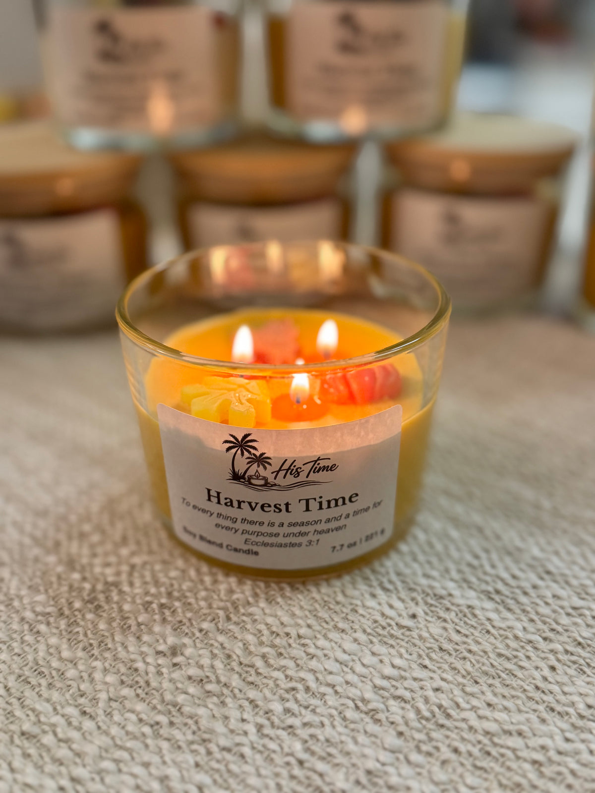 New Release!              Decorative Candle 12 oz.           Harvest Time