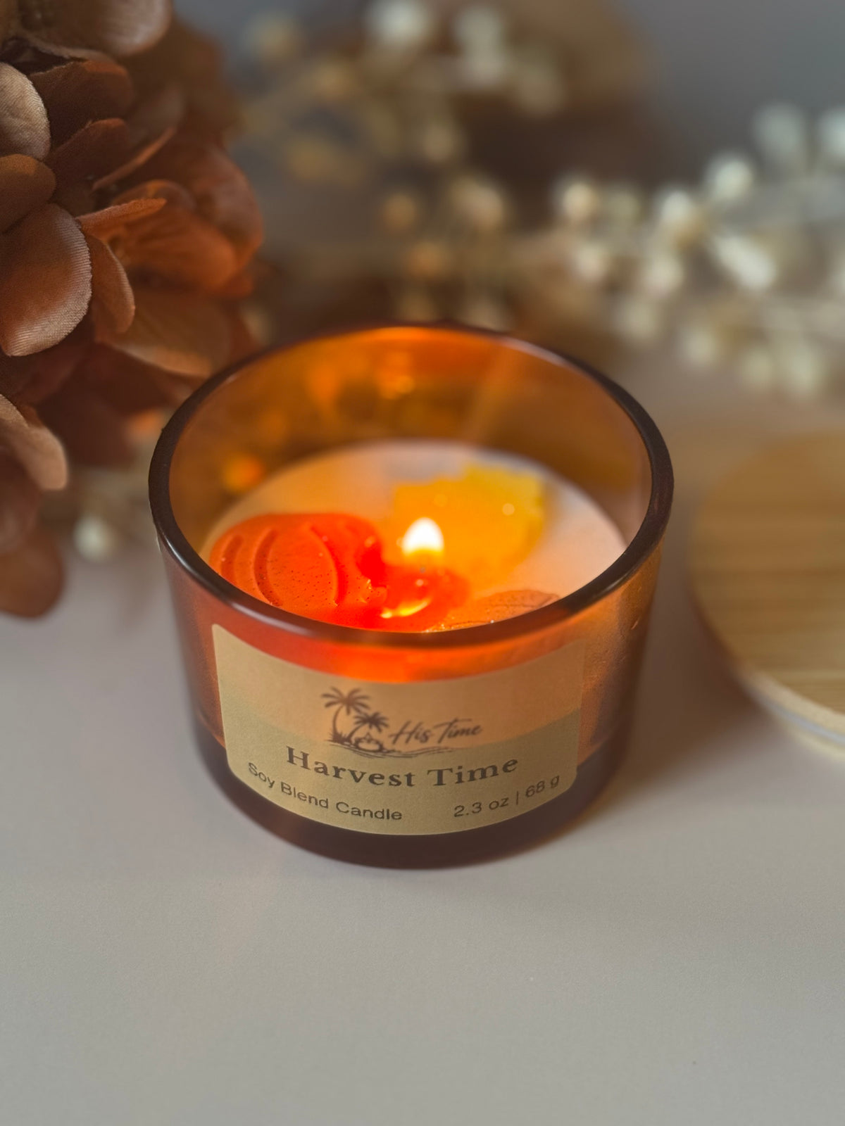 Decorative Candle "Fall Mini" 4 oz.           Harvest Time