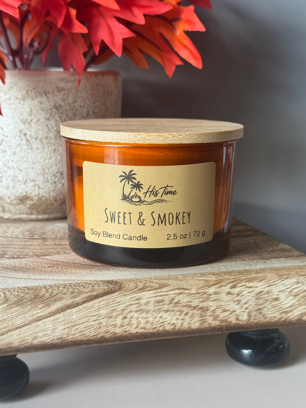 Decorative Candle "Fall Mini" 4 oz.                                        Sweet and Smokey